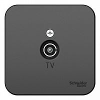 Розетка TV BLANCA, оконечная, антрацит | код. BLNTA000016 | Schneider Electric
